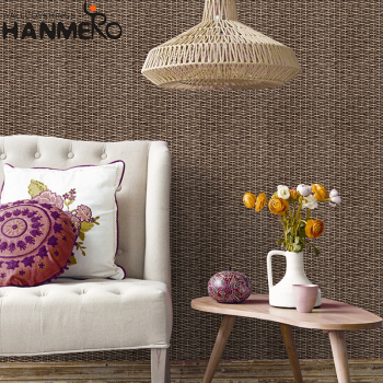 【Hanmero】現(xiàn)代簡約細(xì)絲竹編壁紙灰色防水酒店工程壁紙灰色滿鋪